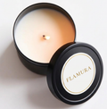 Flamura Black Tin Candle